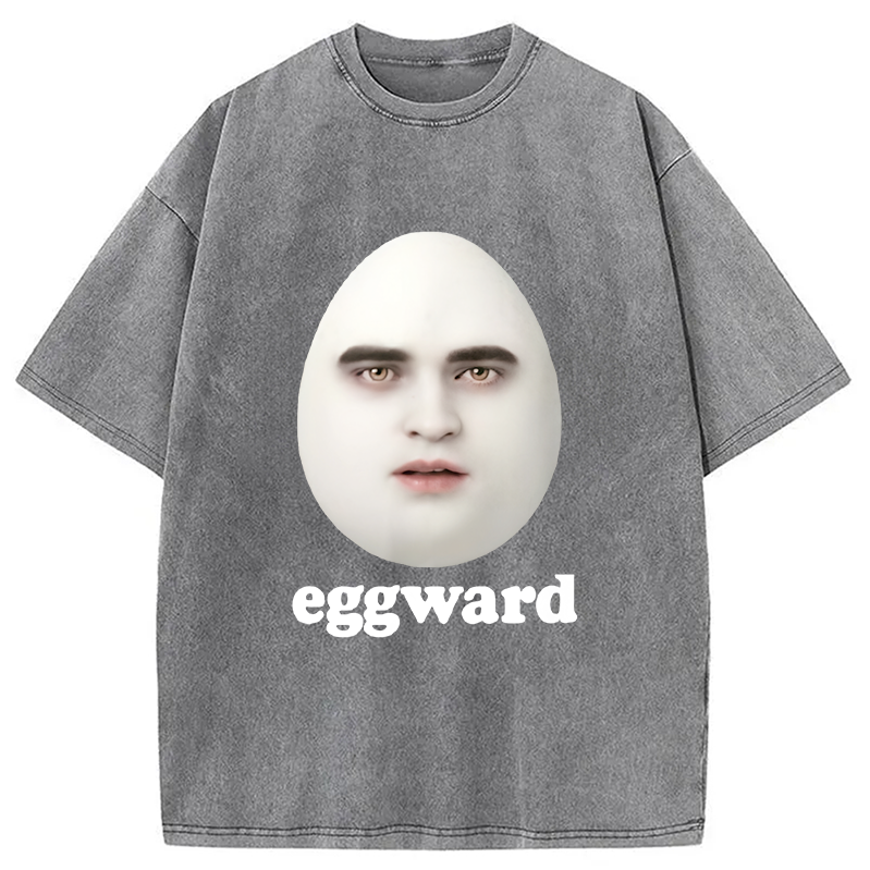 Modecanvas Eggward Funny Meme Washed T-Shirt