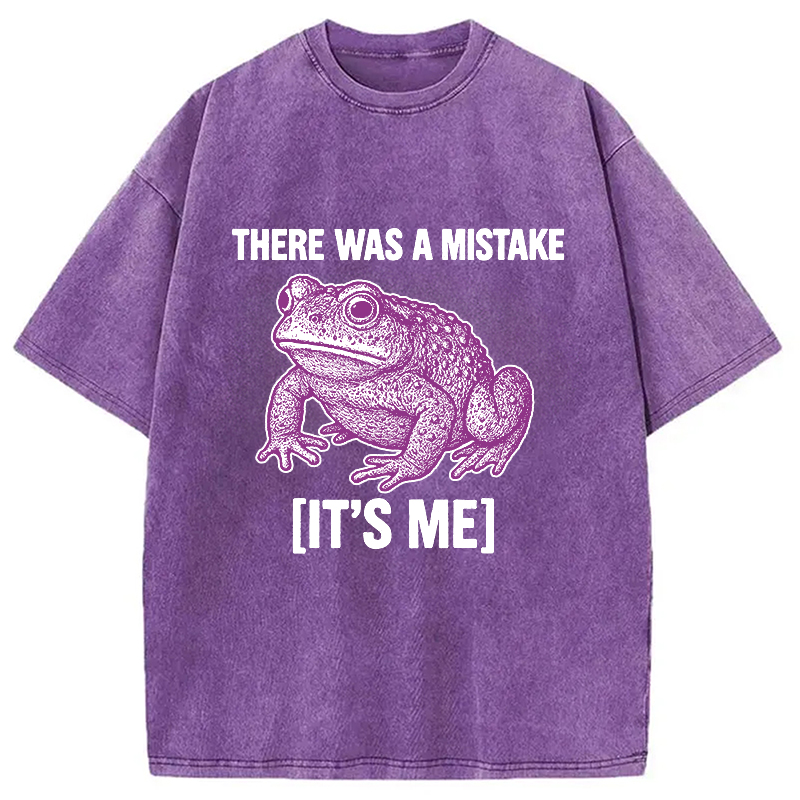 Modecanvas Mistake Frog Washed T-Shirt