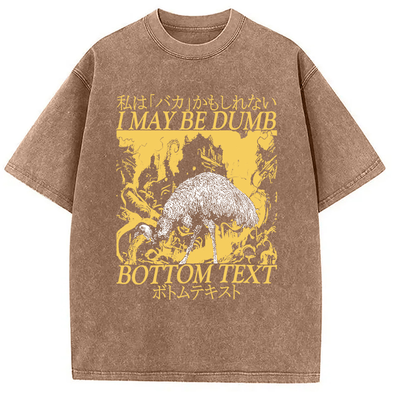 Modecanvas I May Be Dumb Washed T-Shirt-modecanvas