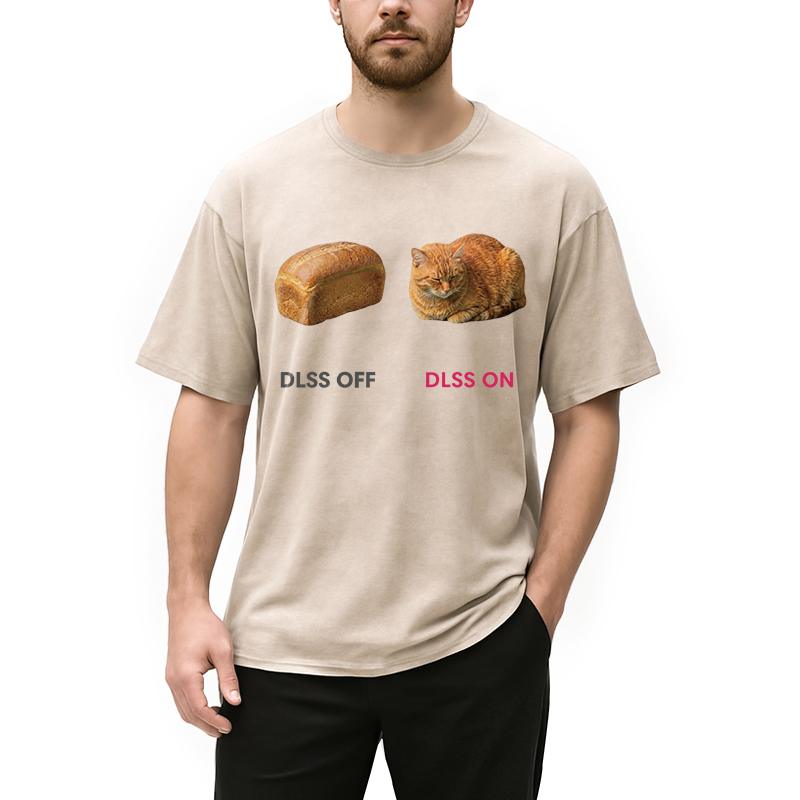 Modecanvas DLSS On Catloaf DTG Printing Washed T-Shirt