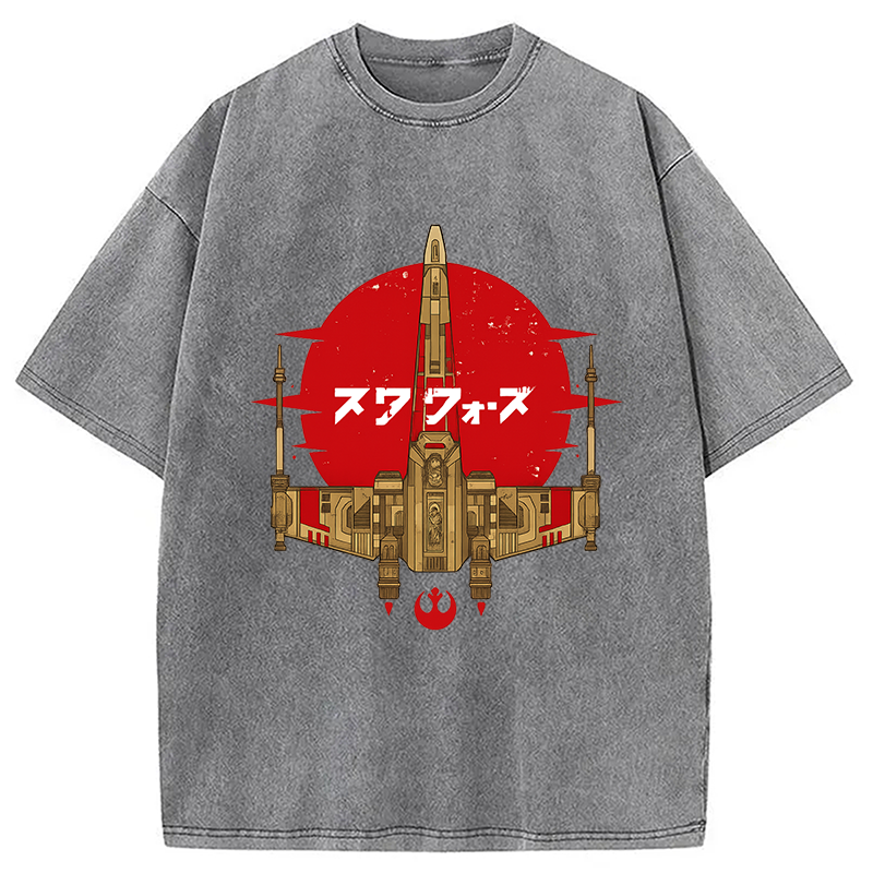 Modecanvas Ancient Starfighter Vintage Washed T-Shirt