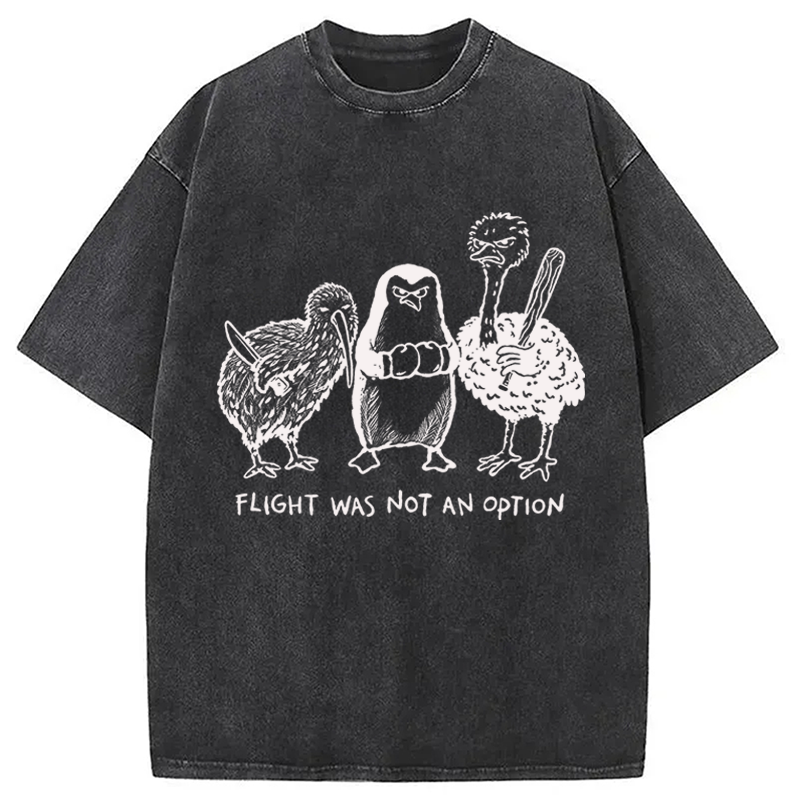 Modecanvas A Tough Decision DTG Printing Washed T-Shirt