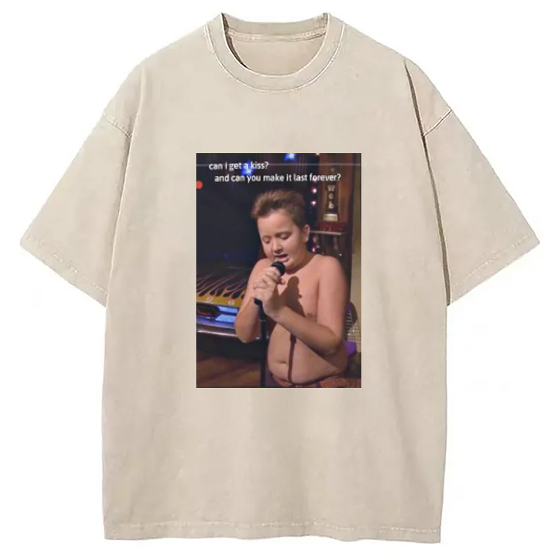 Modecanvas Gibby Singing iCarly Washed T-Shirt-modecanvas