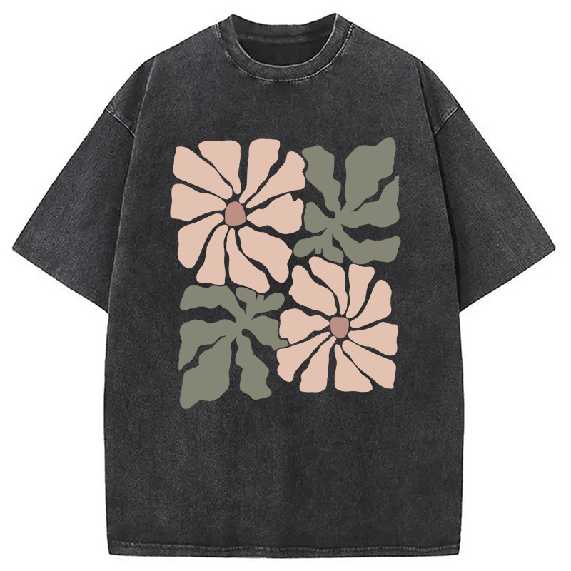 Modecanvas Boho Wildflower Washed T-Shirt