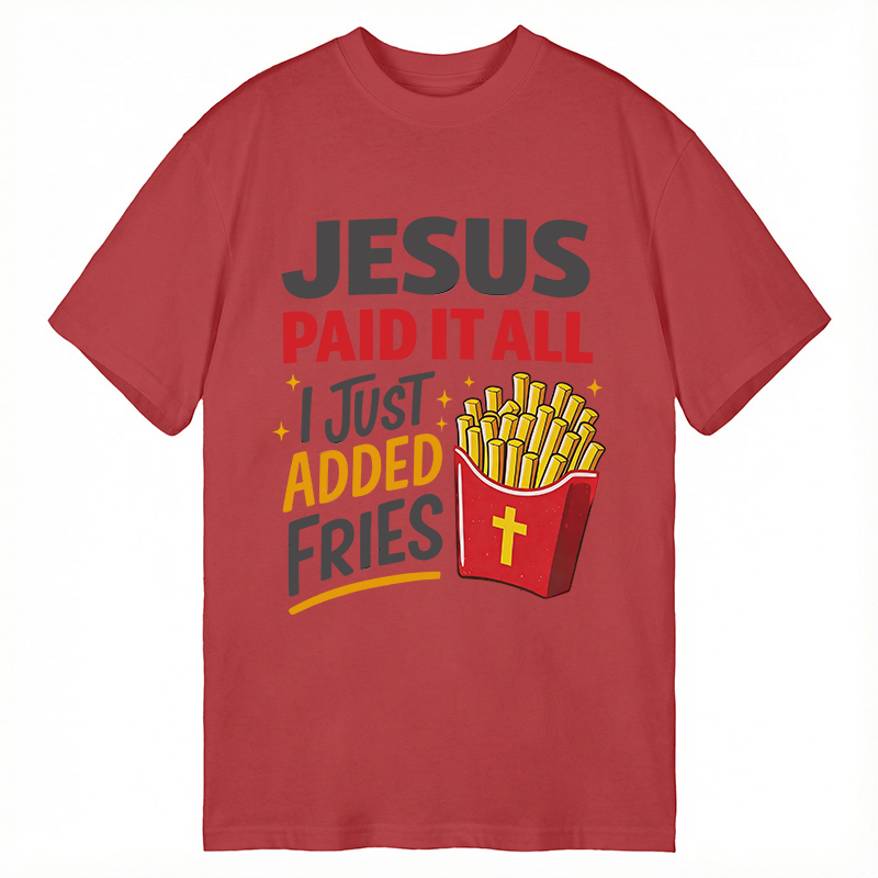 Modecanvas Jesus Paid It All DTG Printing Classic T-Shirt-modecanvas