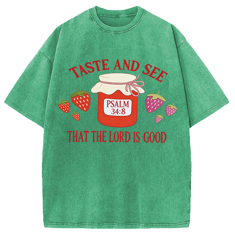 Modecanvas Taste and See DTG Printing Washed T-Shirt