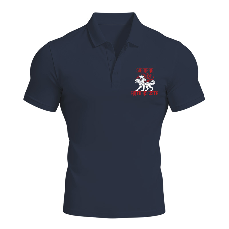 Modecanvas Siempre Antifascista Fire Polo Shirt