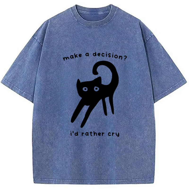 Modecanvas Making A Decision Washed T-Shirt