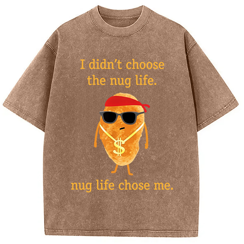 Modecanvas Funny Nugget DTG Printing Washed T-Shirt