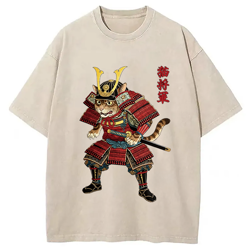 Modecanvas Cat General DTG Printing Washed T-Shirt