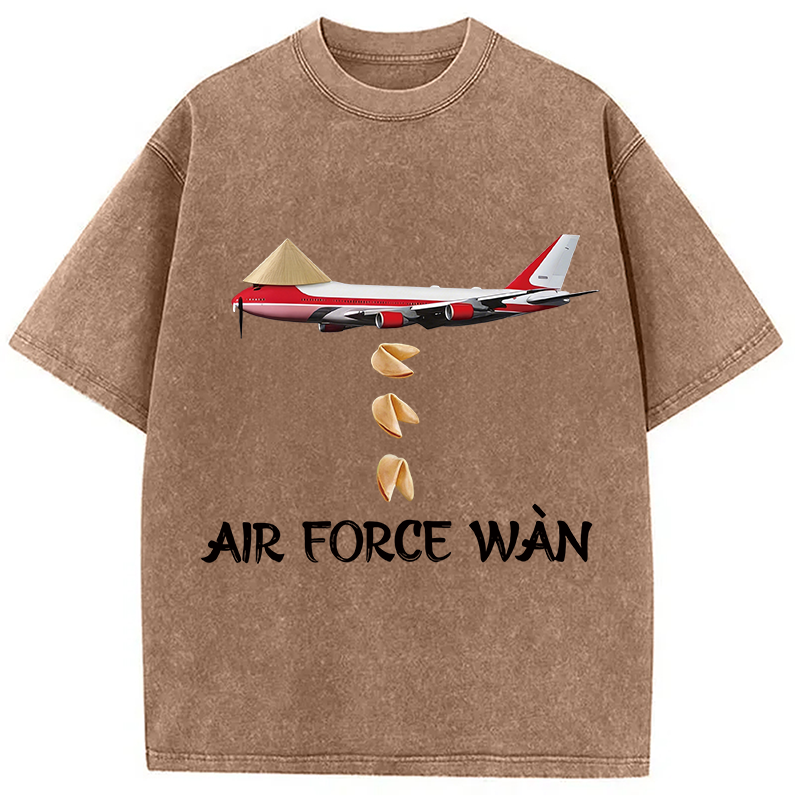 Modecanvas Air Force Wan DTG Printing Washed T-Shirt