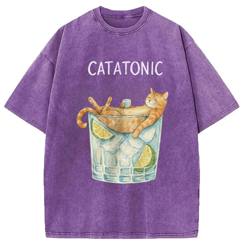 Modecanvas Catatonic DTG Printing Washed T-Shirt