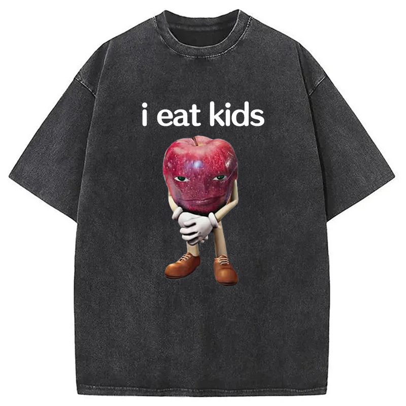 Modecanvas Me Asf Apple Funny Apple Washed T-Shirt