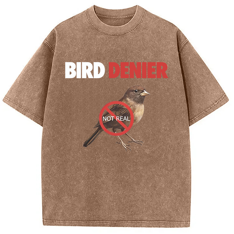 Modecanvas Bird Denier DTG Printing Washed T-Shirt