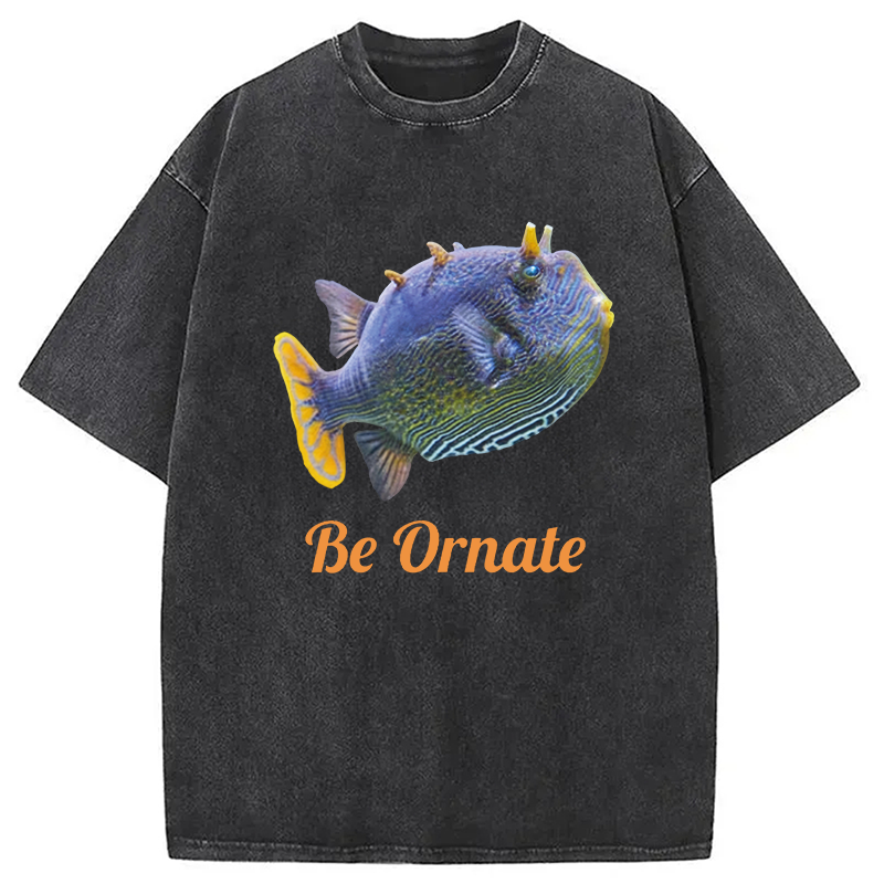 Modecanvas Be Ornate DTG Printing Washed T-Shirt