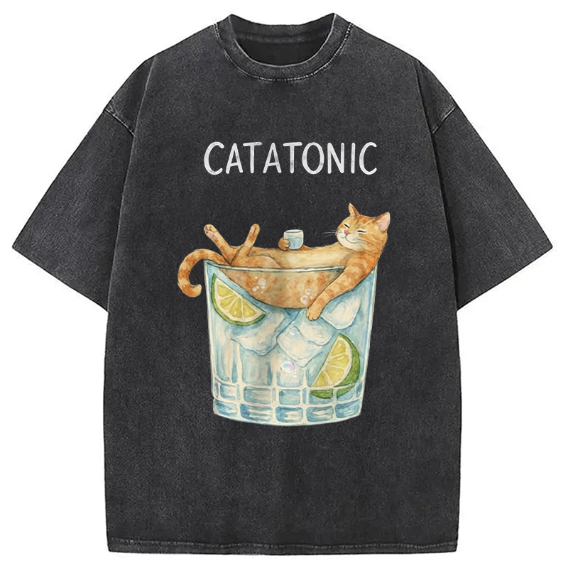 Modecanvas Catatonic DTG Printing Washed T-Shirt