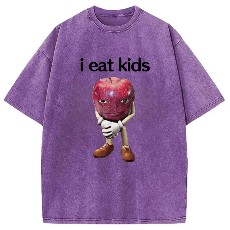 Modecanvas Me Asf Apple Funny Apple Washed T-Shirt