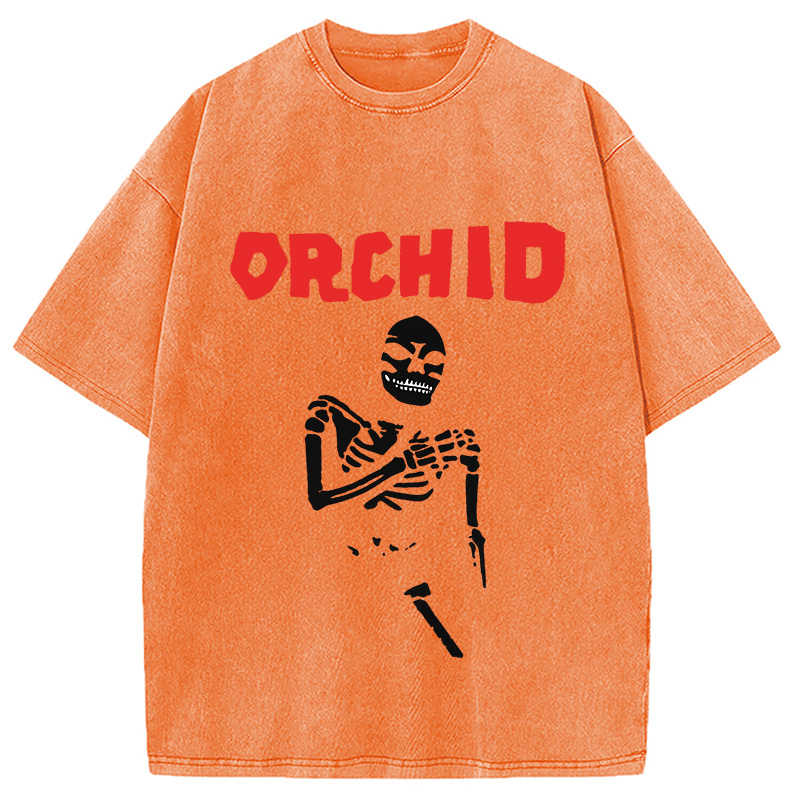 Modecanvas Orchid Chaos Is Me Washed T-Shirt