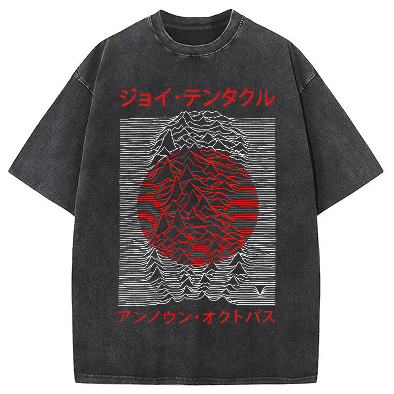 Modecanvas Retro Music Washed T-Shirt