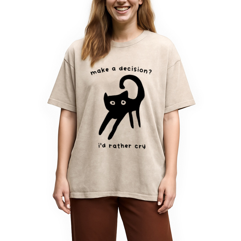 Modecanvas Making A Decision Washed T-Shirt