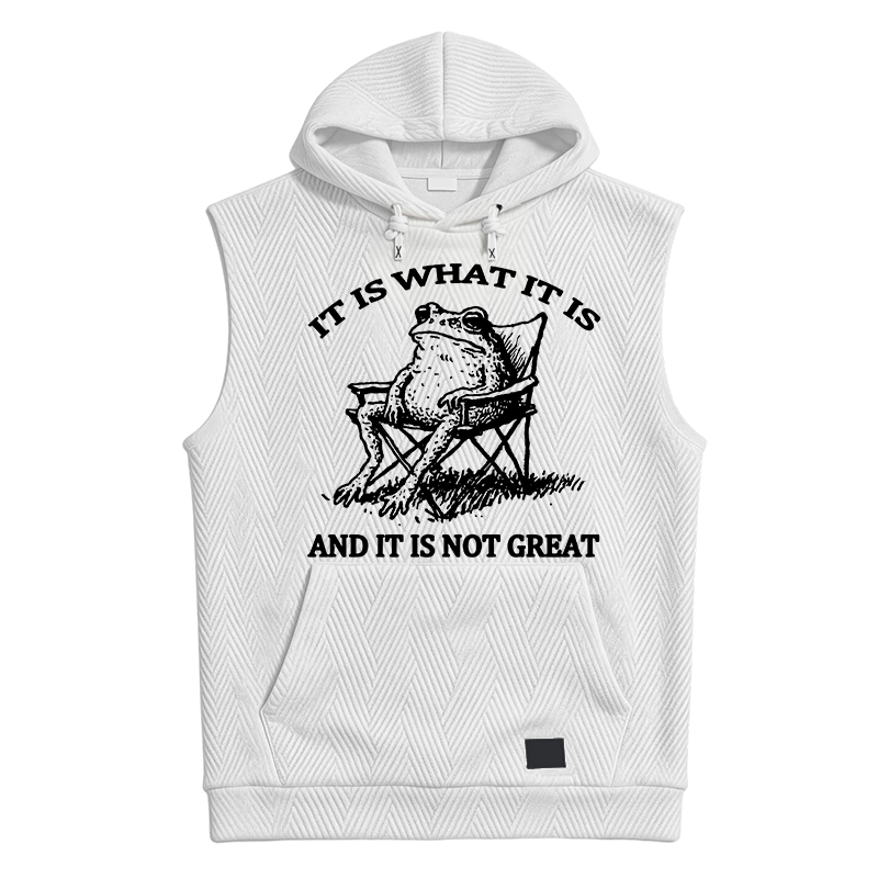 Modecanvas Resting Frog Funny Hooded Tank