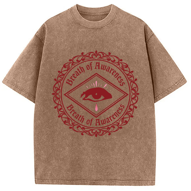 Modecanvas Breath Of Awareness DTG Printing Washed T-Shirt