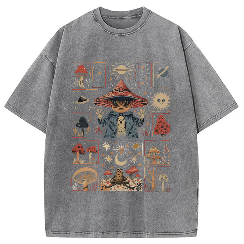 Modecanvas Frog Wizard Washed T-Shirt