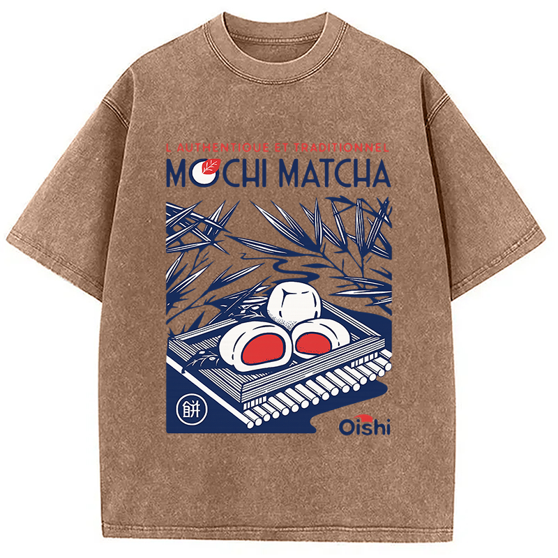 Modecanvas Mochi Matcha Oishi Market Washed T-Shirt