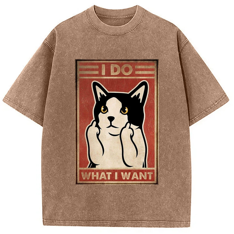 Modecanvas What I What Washed T-Shirt