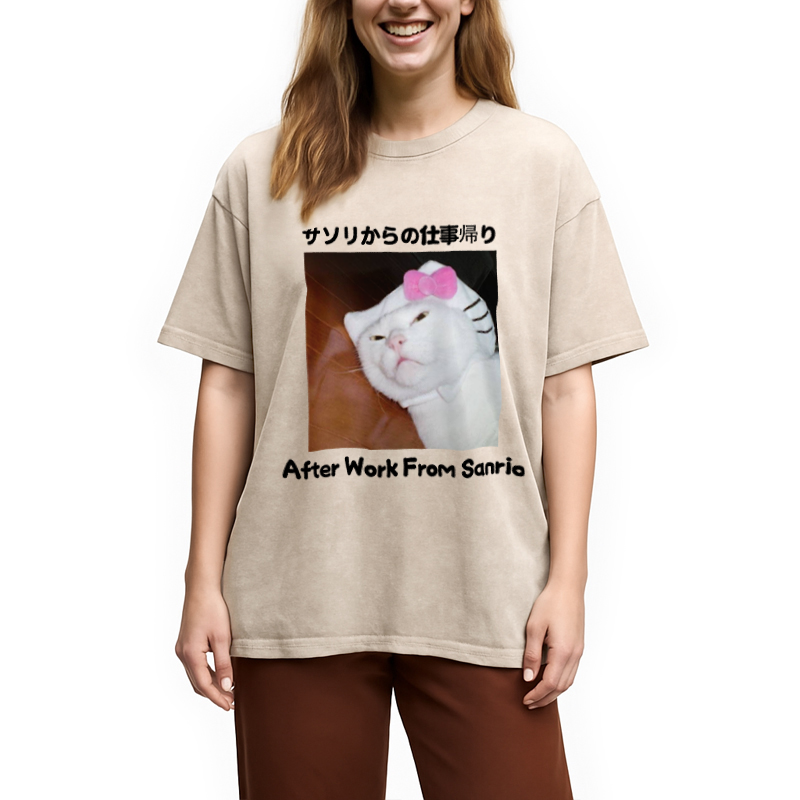 Modecanvas After Work From Sanrio Washed T-Shirt