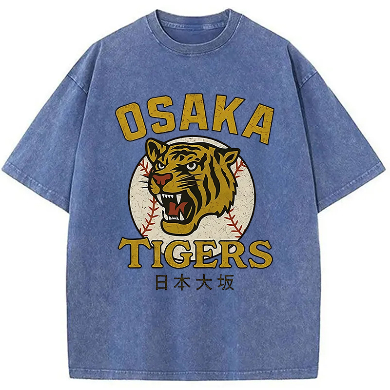 Modecanvas Funny Osaka Tigers Washed T-Shirt