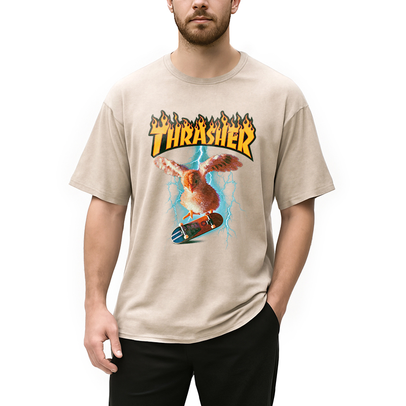 Modecanvas Thrasher DTG Printing Washed T-Shirt