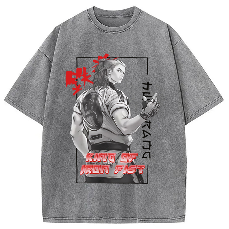 Modecanvas TEKKEN Hwoarang Anime Washed T-Shirt