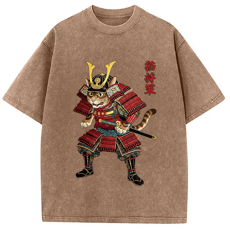 Modecanvas Cat General DTG Printing Washed T-Shirt