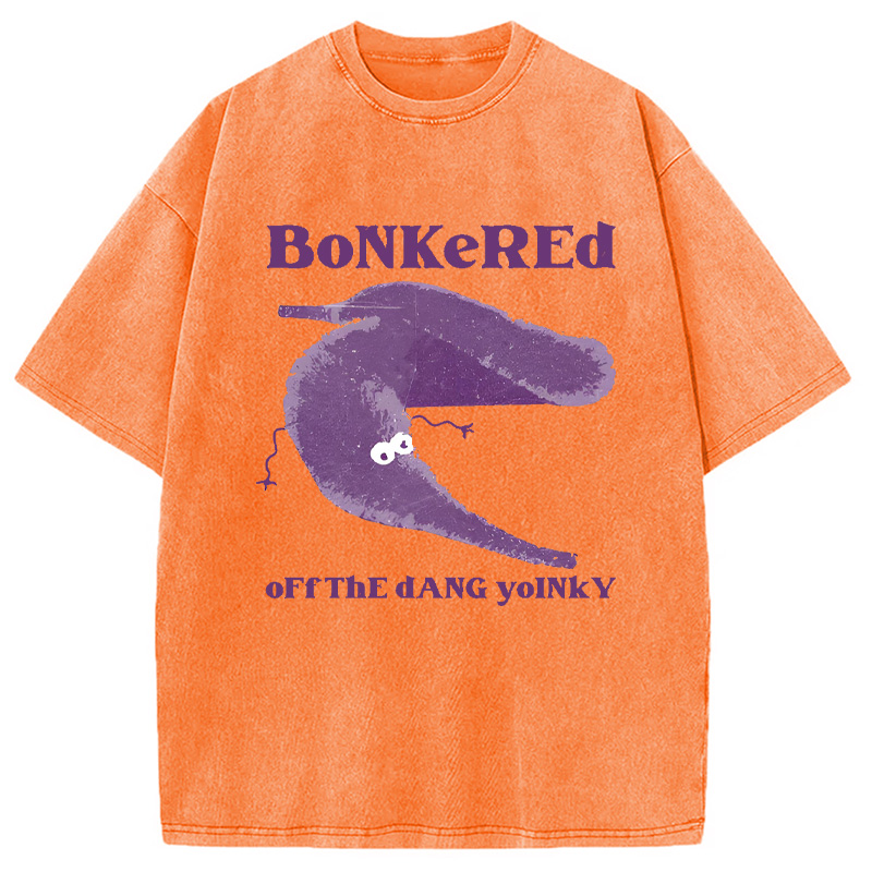 Modecanvas Bonkered of The Dang Yoinky Washed T-Shirt-modecanvas