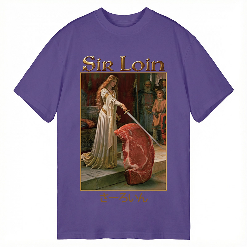 Modecanvas Sir Loin Sirloin Steak Meme DTG Printing Classic T-Shirt-modecanvas