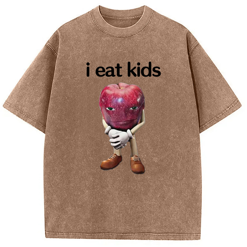 Modecanvas Me Asf Apple Funny Apple Washed T-Shirt