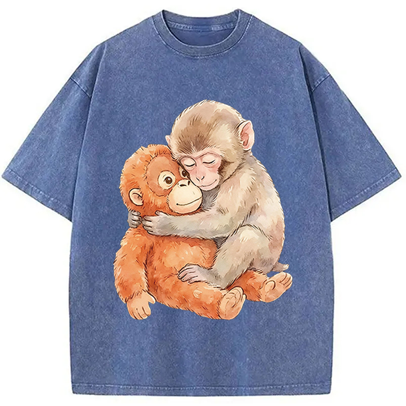 Modecanvas Poor Punch DTG Printing Washed T-Shirt