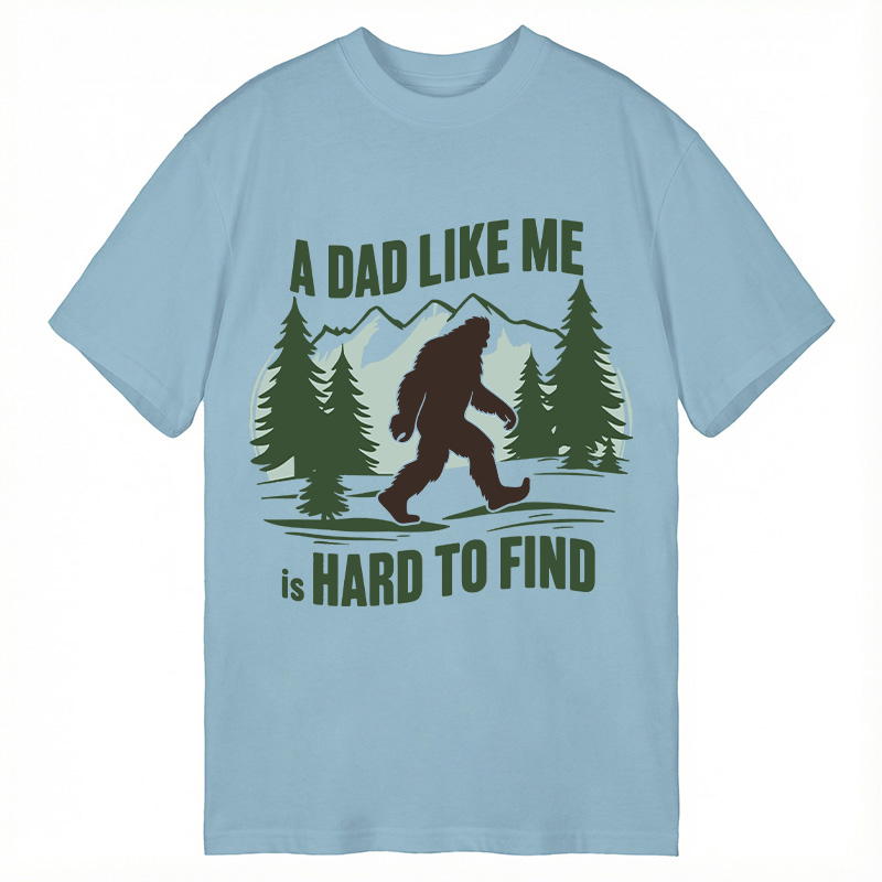 Modecanvas Retro Funny Bigfoot Dad DTG Printing Classic T-Shirt-modecanvas