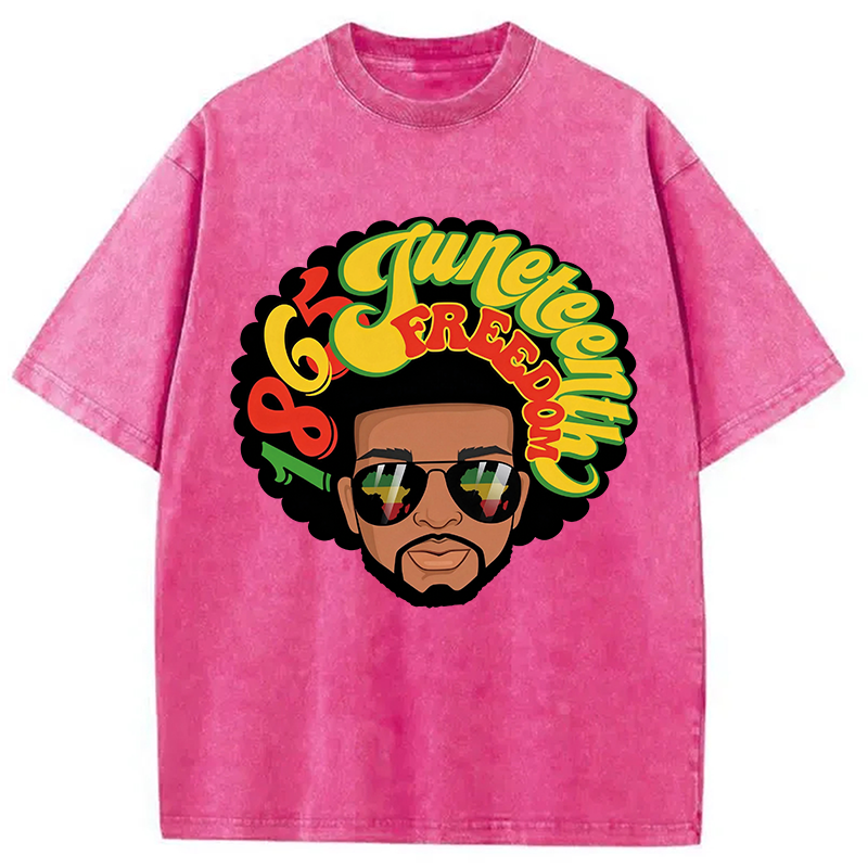 Modecanvas Juneteenth 1865 DTG Printing Washed T-Shirt