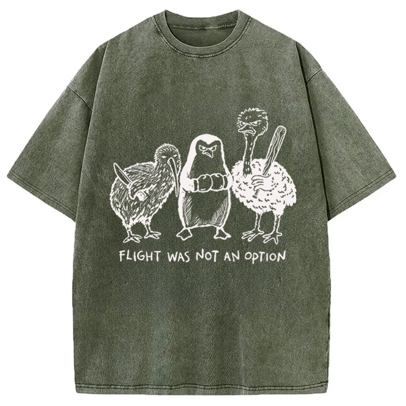 Modecanvas A Tough Decision DTG Printing Washed T-Shirt