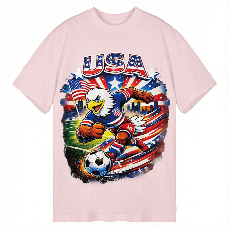 Modecanvas American Eagle Soccer DTG Printing Classic T-Shirt-modecanvas