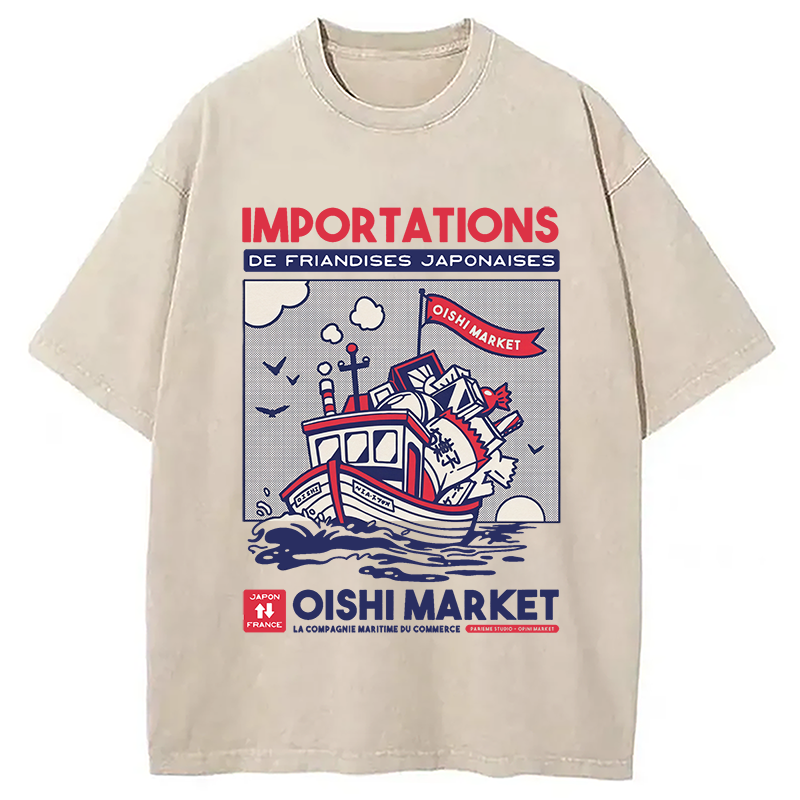 Modecanvas Importations De Friandises Japanese Washed T-Shirt