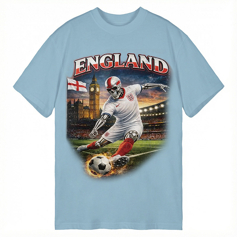 Modecanvas England Soccer DTG Printing Classic T-Shirt-modecanvas