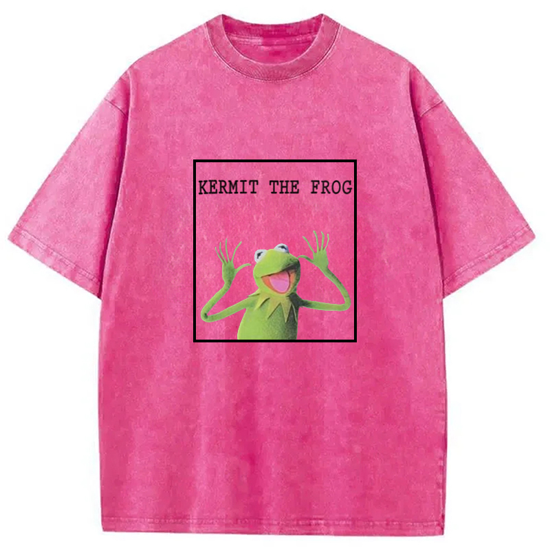 Modecanvas The Frog Meme Washed T-Shirt