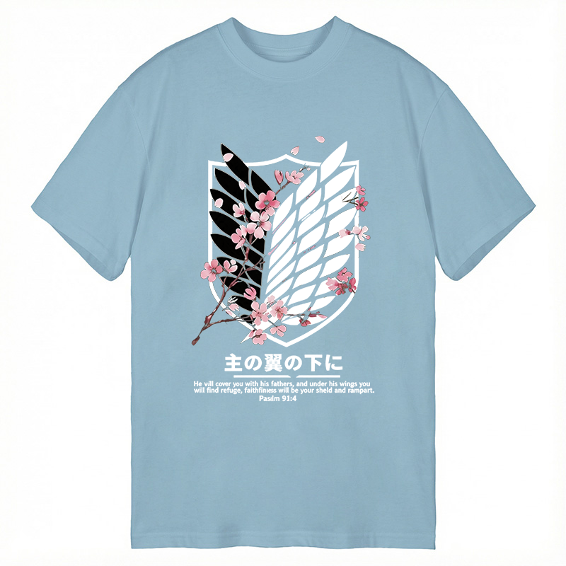 Modecanvas Under His Wings DTG Printing Classic T-Shirt-modecanvas