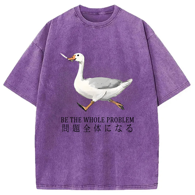 Modecanvas Running Stupid Goose Washed T-Shirt