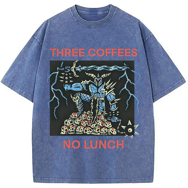 Modecanvas That Defeats Skeletons DTG Printing Washed T-Shirt