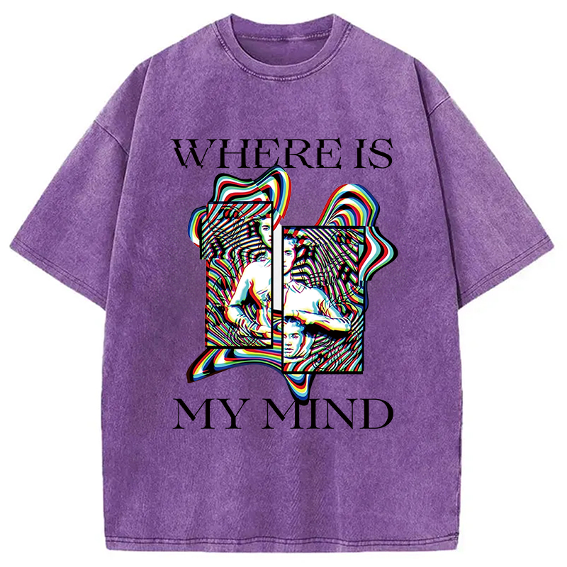Modecanvas Psychedelic Rave Fashion DTG Printing Washed T-Shirt