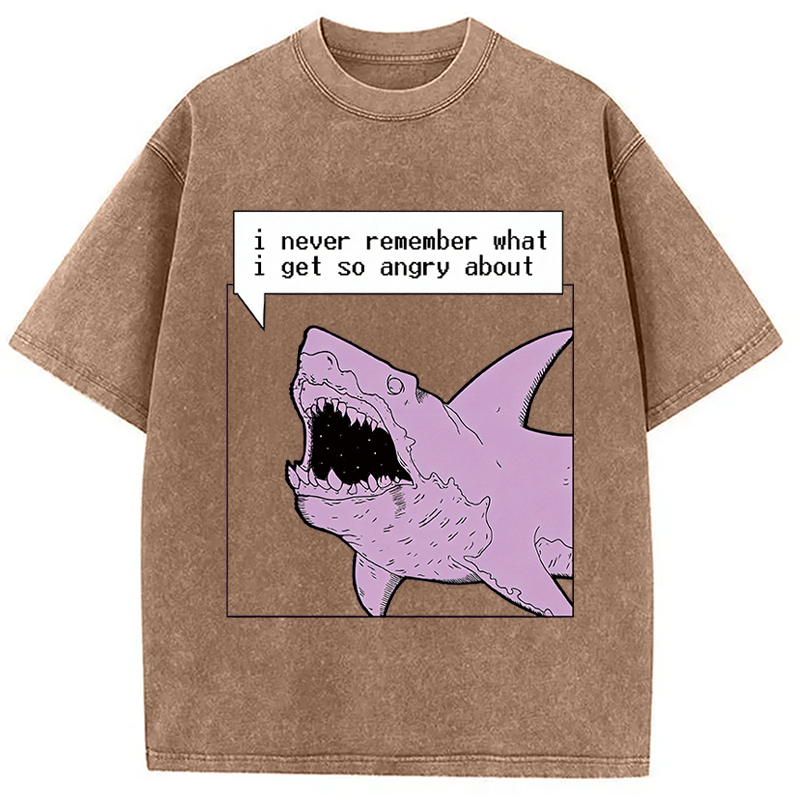 Modecanvas Angry About What? DTG Printing Washed T-Shirt